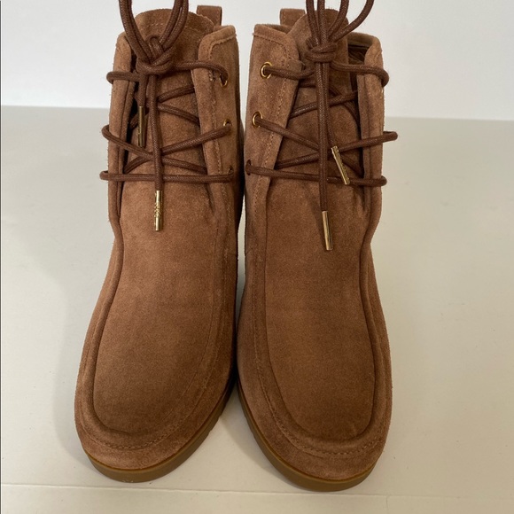 🔥Michael Kors Brown Tamara Lace Up Bootie Suede - Picture 6 of 8